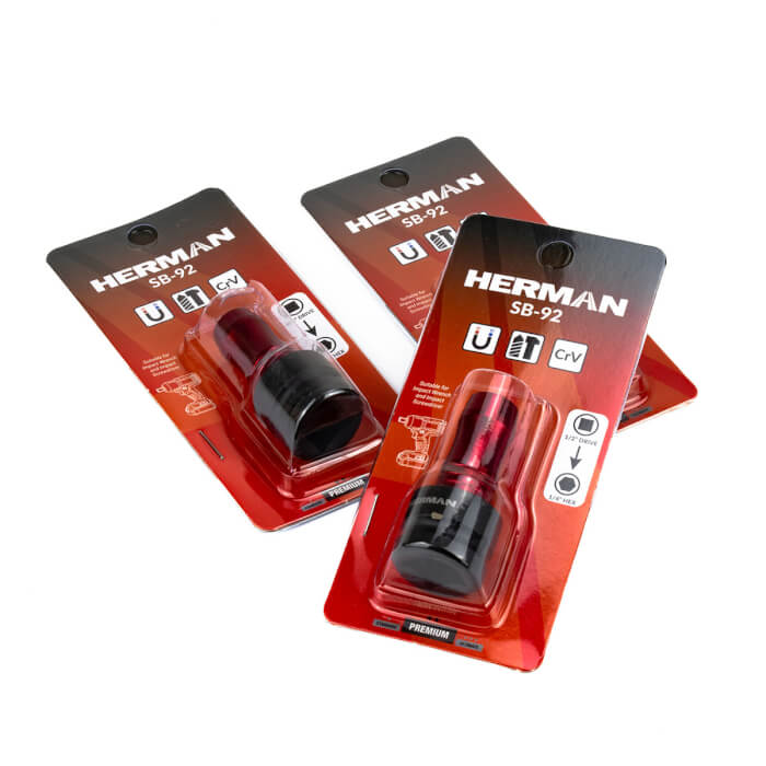 Adapter 1/2"-ról 1/4"-ra HERMAN SB-92 Impact Mágneses rendszer