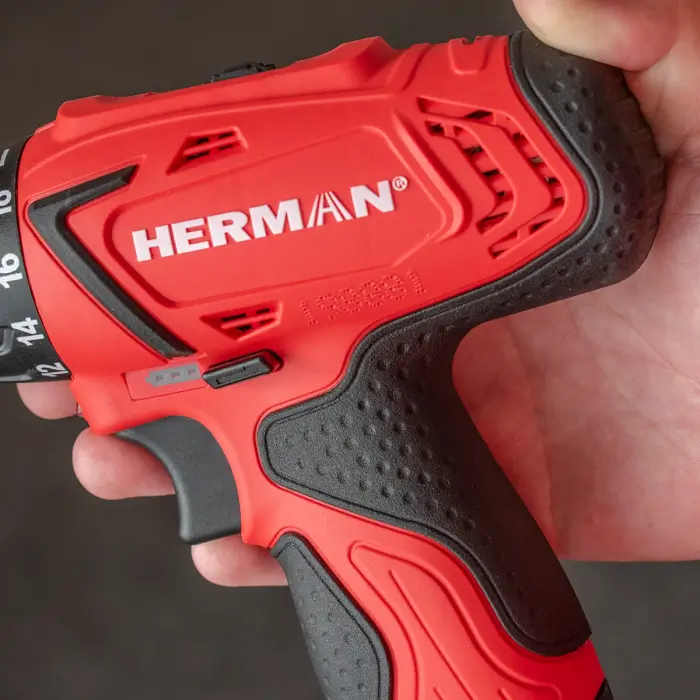 Akkus fúrócsavarozó AKCIÓ! HERMAN AXS-1080 | 10,8 V Komplett | Fúrószár készlet INGYEN