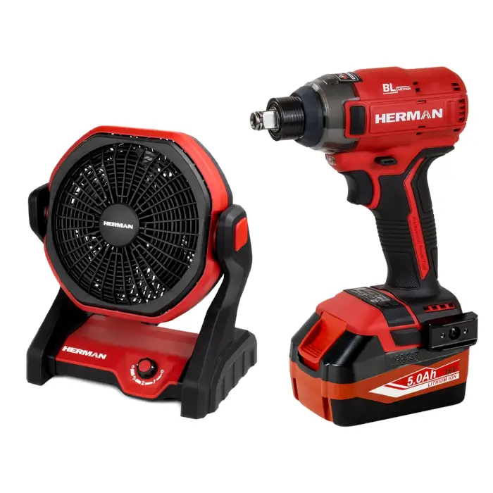 Akkus ütvecsavarozó AKCIÓ! HERMAN AXI-1801 | 18,0 V Komplett | Akkus ventilátor INGYEN