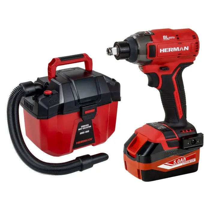 Akkus ütvecsavarozó AKCIÓ! HERMAN AXI-1801 | 18,0 V Komplett | Akkus porszívó INGYEN