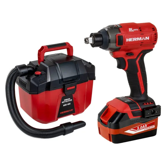 Akkus ütvecsavarozó AKCIÓ! HERMAN AXI-1801 | 18,0 V Komplett | Akkus porszívó INGYEN
