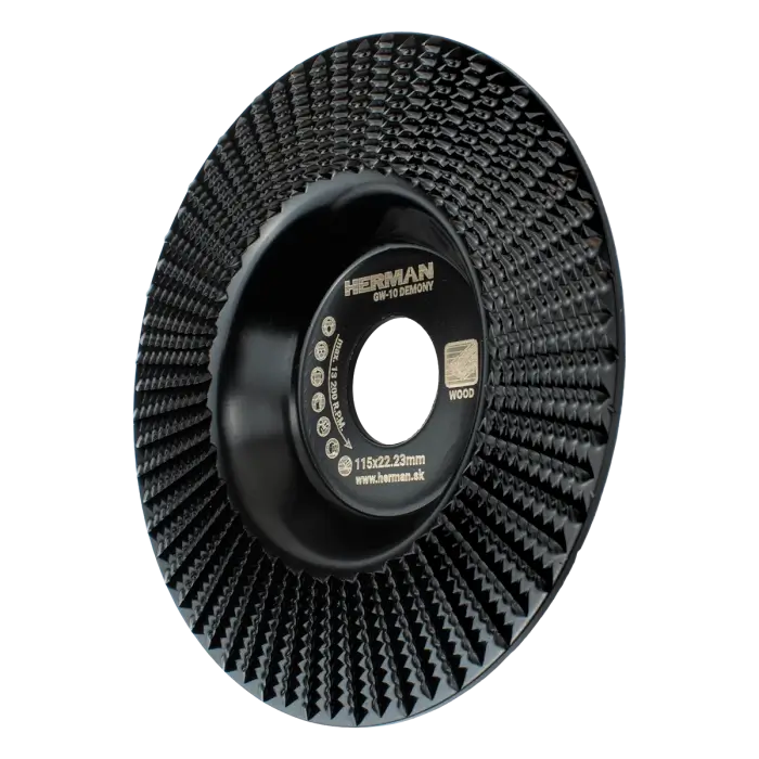 Keményfém csiszoló tárcsa HERMAN GW-10 Demony Lapos ráspoly fára