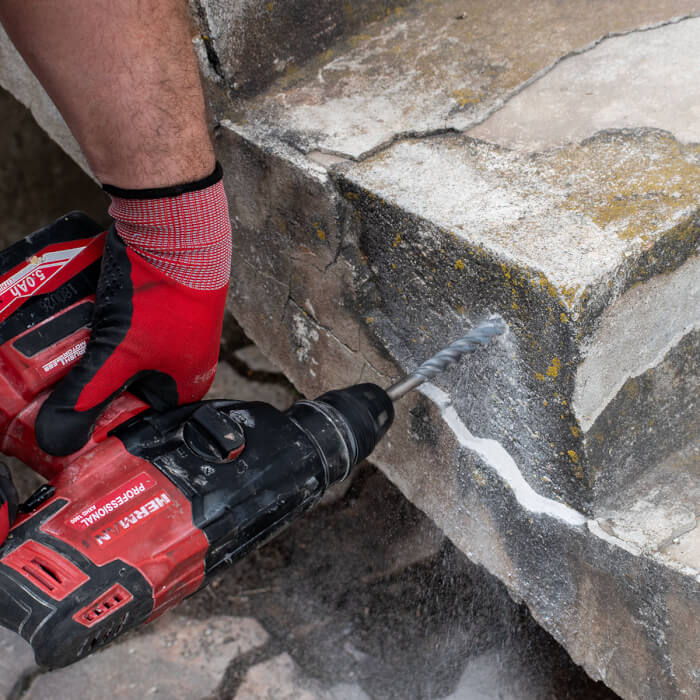 SDS-plusz fúrószárak HERMAN DC-21 Triton Építőanyagokhoz