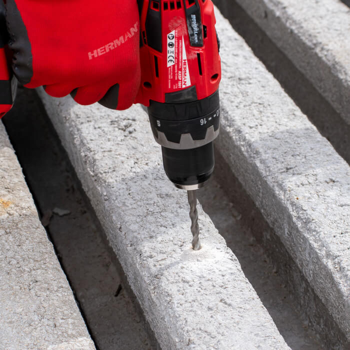 Klasszikus vídia fúrószár HERMAN DC-50 Classic Téglába és falazatba