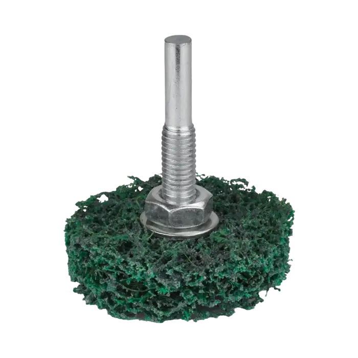 Tisztító tárcsa szárral HERMAN FWK-20/S Dragon Green 50x13x6mm | STRIP-IT + corundum