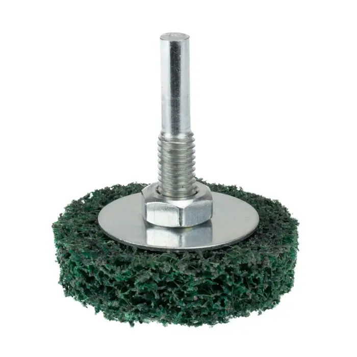 Tisztító tárcsa szárral HERMAN FWK-20/S Dragon Green 75x13x6mm | STRIP-IT + corundum