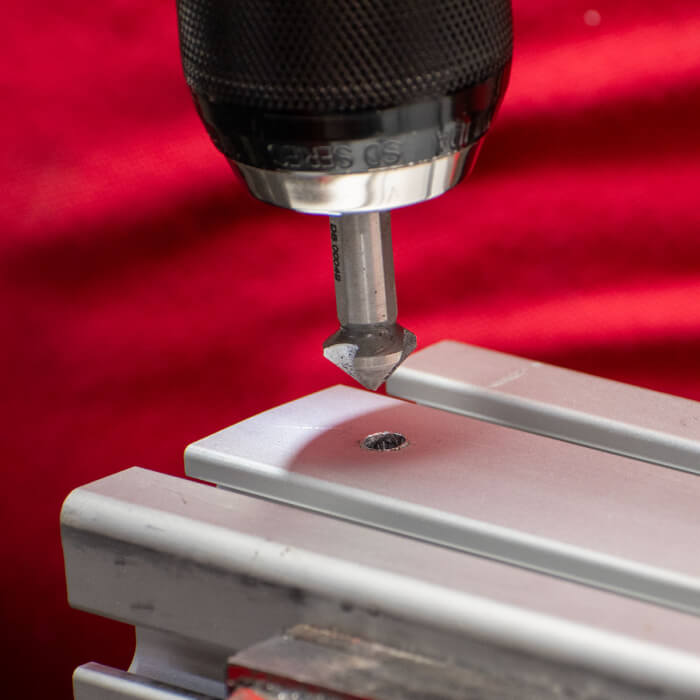 Süllyesztő fúró készlet DIN 335 C HERMAN QDM-70 HSS 6 db süllyesztő fúró készletben