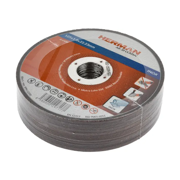 Vágótárcsa HERMAN AR-30 Classic Rozsdamentes acélhoz, süllyesztett középrész nélkül