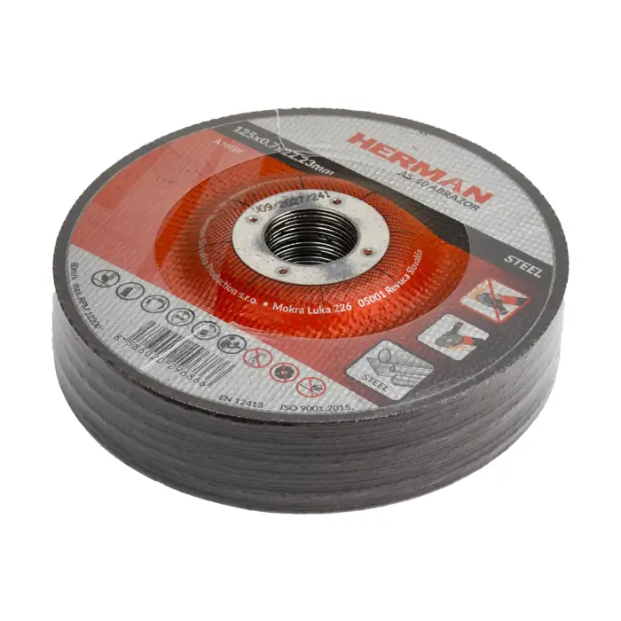 Vágótárcsa HERMAN AS-40 Abrazor Acélhoz, süllyesztett középrésszel