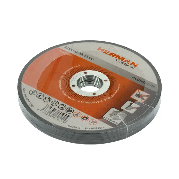Vágótárcsa HERMAN AX-50 Special Alumíniumra | mélyített középrész nélkül