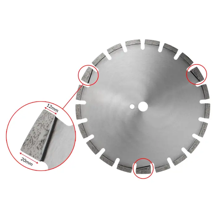 Gyémánt tárcsa HERMAN BD-65 Asphalt Aszfaltra és nem teljesen kikeményedett betonra