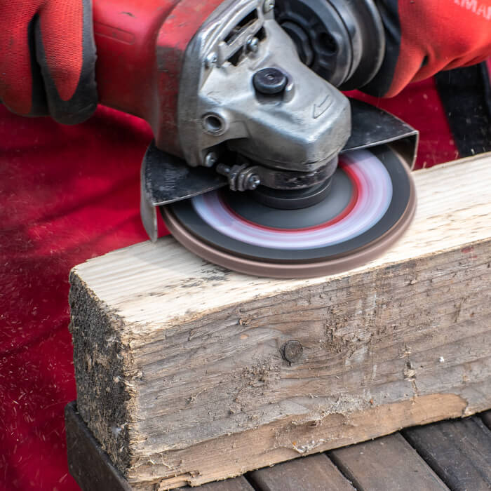 Lamellás csiszolótárcsa - korund HERMAN LS-10 Area Acélhoz