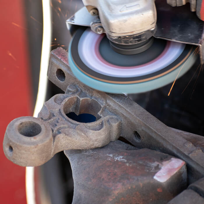 Lamellás csiszolótárcsa - cirkónium HERMAN LR-40 Area Rozsdamentes acélhoz