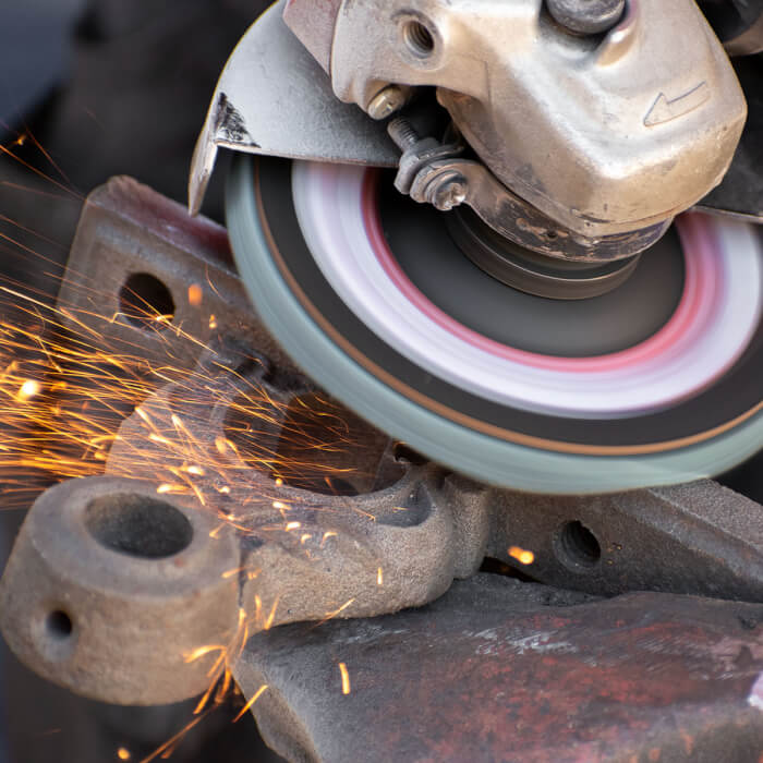 Lamellás csiszolótárcsa - cirkónium HERMAN LR-40 Area Rozsdamentes acélhoz