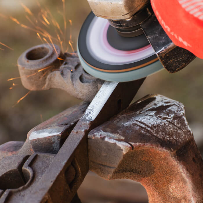 Lamellás csiszolótárcsa - cirkónium HERMAN LR-40 Area Rozsdamentes acélhoz