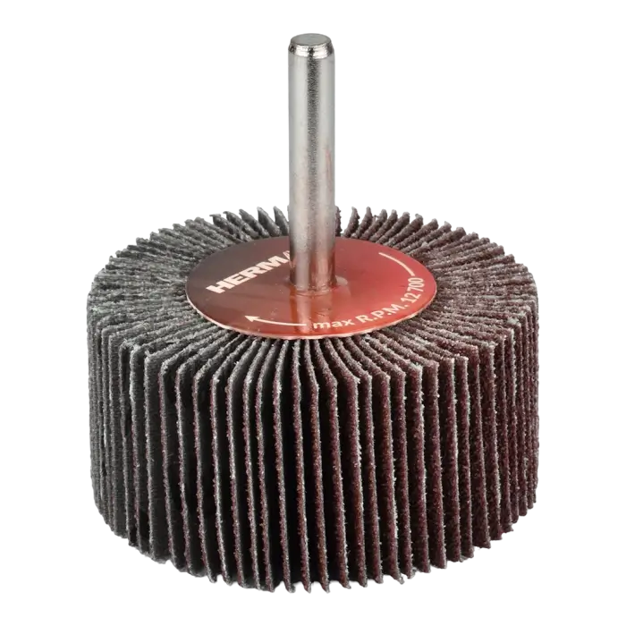 Csiszolótárcsa szárral HERMAN FWS-10/S 60x40x6mm | Corundum | P80