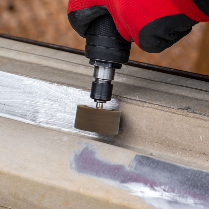 Csiszolótárcsa szárral HERMAN FWS-10/S Csiszolóanyag: corundum