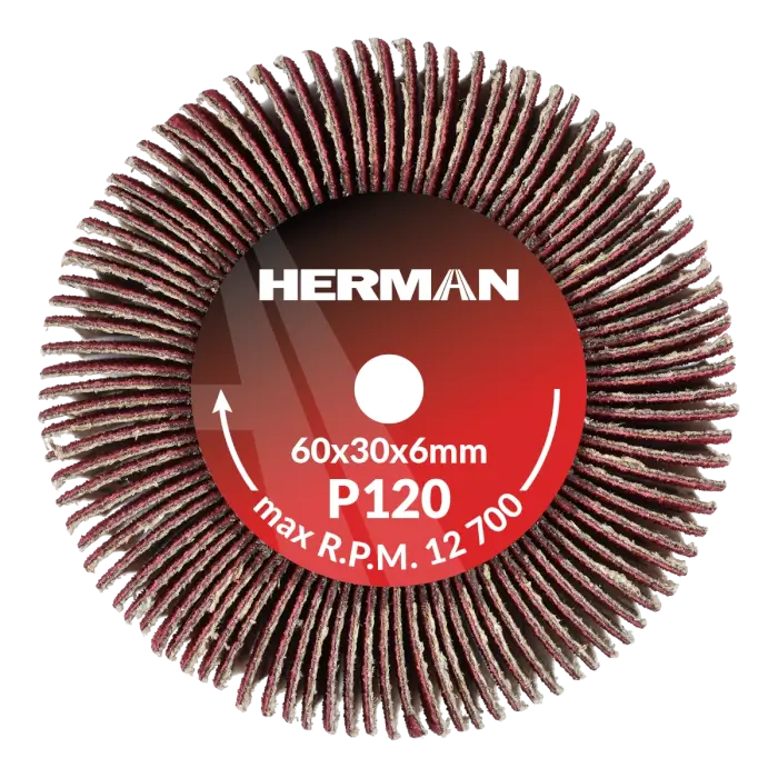 Csiszolótárcsa szárral HERMAN FWX-10/S 60x30x6mm | Ceramic | P120
