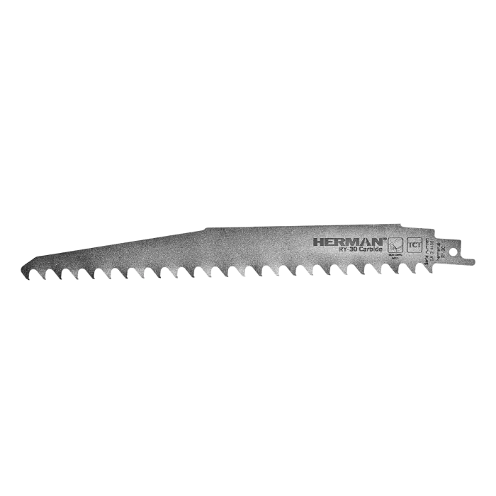Fűrészlap szablyafűrészhez HERMAN RY-30 Carbide 230/210x25,4x1,25mm| 3TPI|Szablyafűrészhez