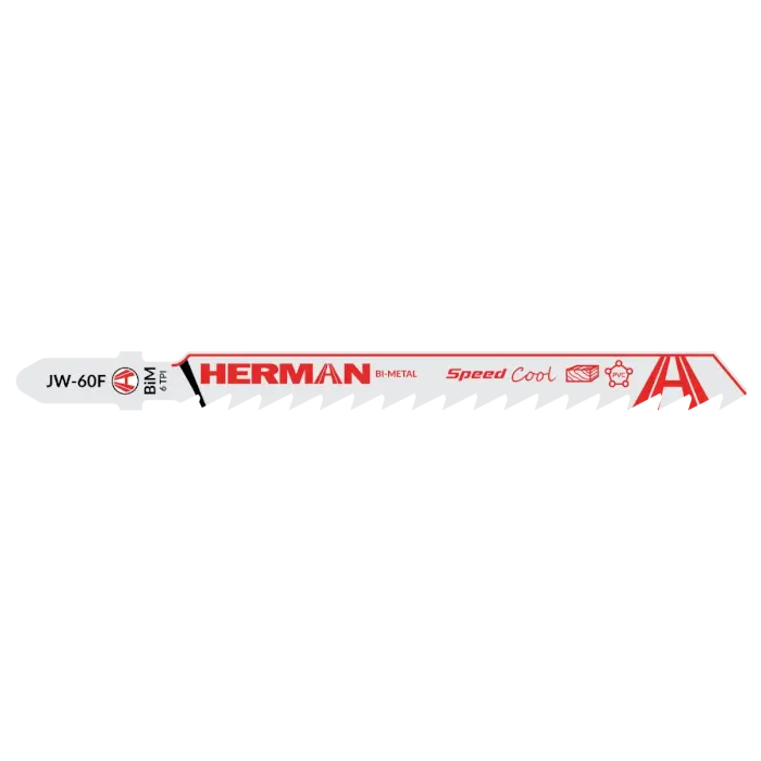 Fűrészlap HERMAN JW-60F Speed Cool 100/75x1,27mm| 6TPI| Szúrófűrészekhez