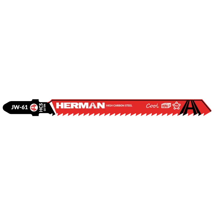 Fűrészlap HERMAN JW-61 Cool 100/75x1,3mm| 10TPI| Szúrófűrészekhez