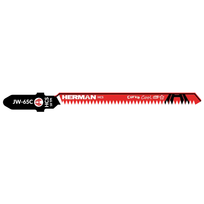 Fűrészlap HERMAN JW-65C Curve Cool 83/58x1,3mm| 18TPI| Szúrófűrészekhez