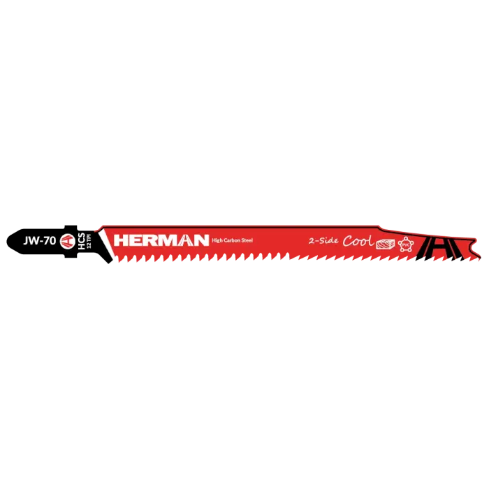 Fűrészlap HERMAN JW-70 Cool 2S 116/90x1,3mm| 12TPI| Szúrófűrészekhez