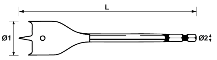 DW-30 Lapos marófúró méretei