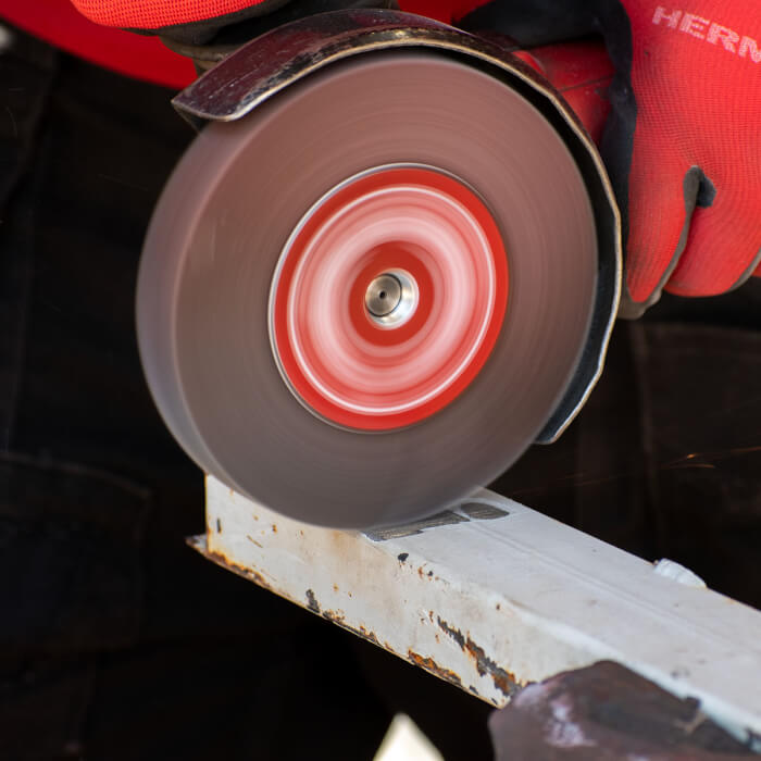 Radiális lamellás tárcsa HERMAN LS-50 Fan Csiszolóanyag: corundum