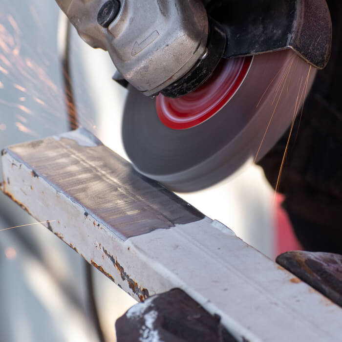 Radiális lamellás tárcsa HERMAN LS-50 Fan Csiszolóanyag: corundum