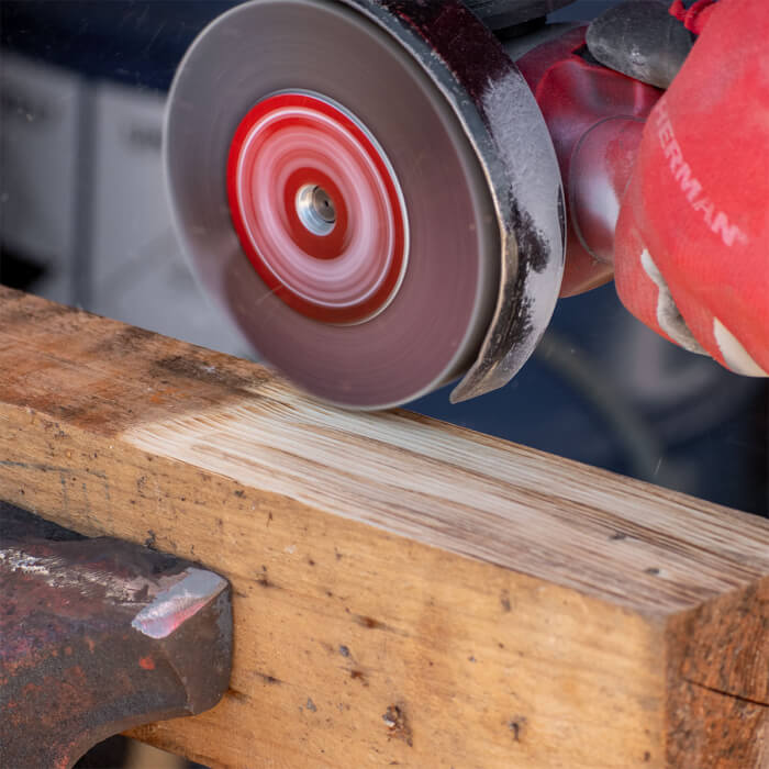 Radiális lamellás tárcsa HERMAN LS-50 Fan Csiszolóanyag: corundum