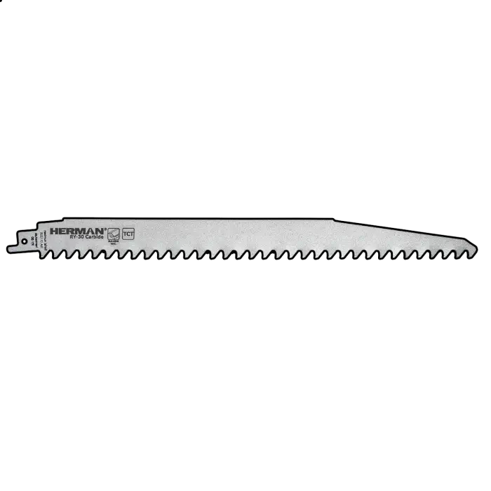 Fűrészlap szablyafűrészhez HERMAN RY-30 Carbide 300/280x25,4x1,25mm| 3TPI|Szablyafűrészhez
