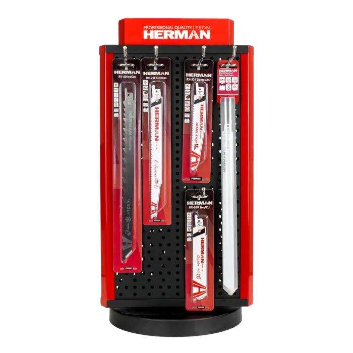 Forgatható pult állvány HERMAN PB-75 2. készlet Szablyafűrész tartozékok