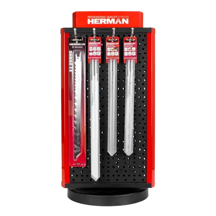 Forgatható pult állvány HERMAN PB-75 2. készlet Szablyafűrész tartozékok