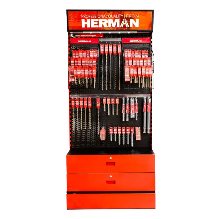 Elemes értékesítési állvány MODUL SS-P/I 300+ darab HERMAN termék