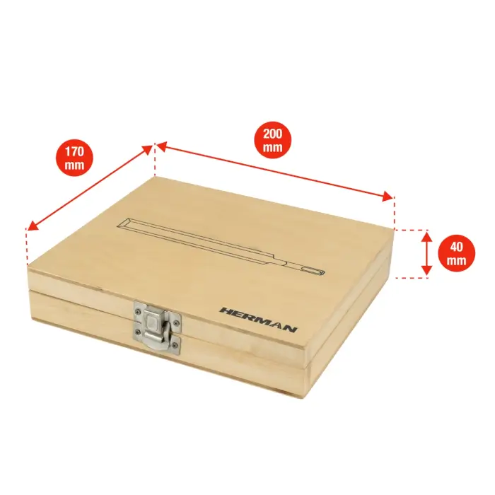 SDS-plus vésőkészlet HERMAN QMH-21 Wood 5 db véső, készletben