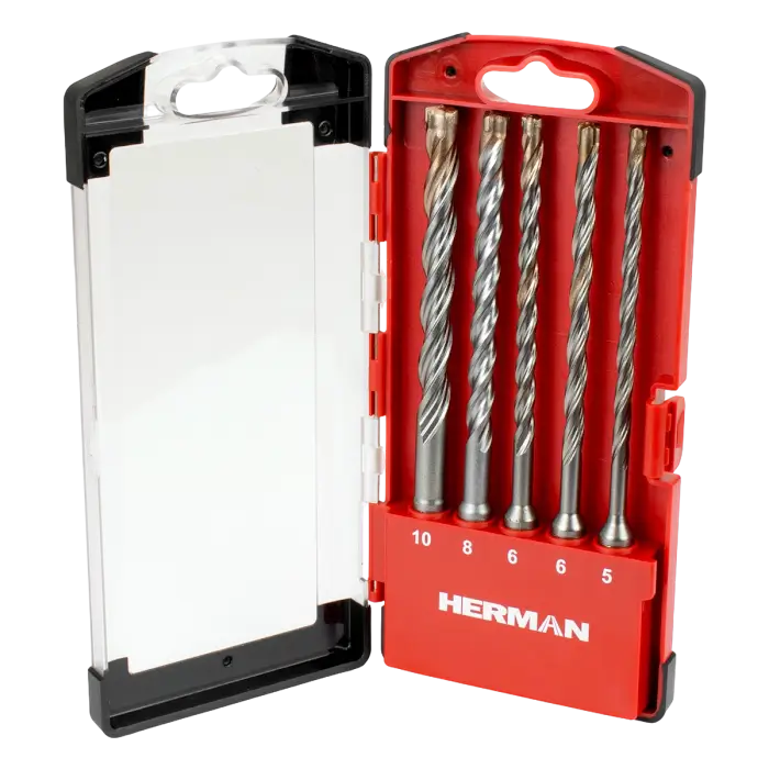 SDS-plus fúrószár készlet HERMAN QDC-24 Triton 5 db fúrószár, készletben