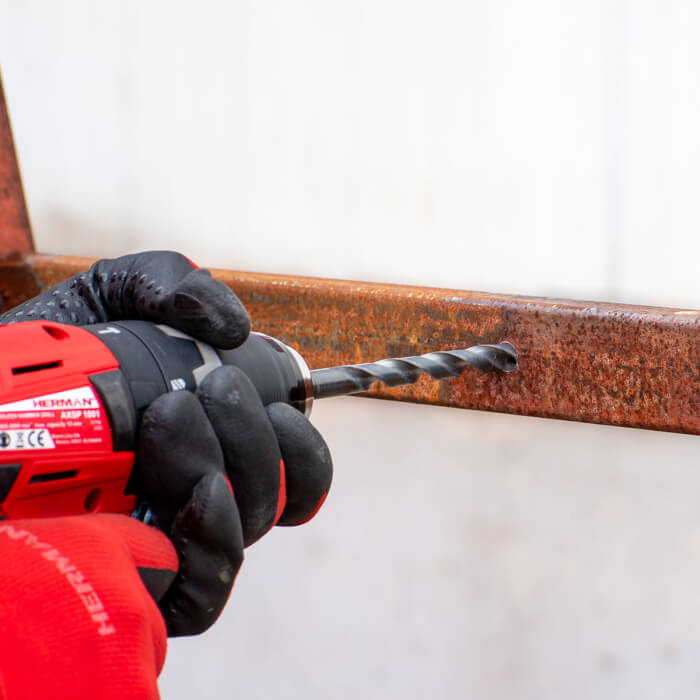 Fémre való fúrószár készlet DIN 338 HERMAN QDM-12 HSS-R 25 db fúrószár a készletben