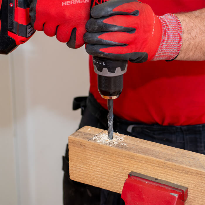 Fémre való fúrószár készlet DIN 338 HERMAN QDM-13 HSS-R 130 db fúrószár kofferben