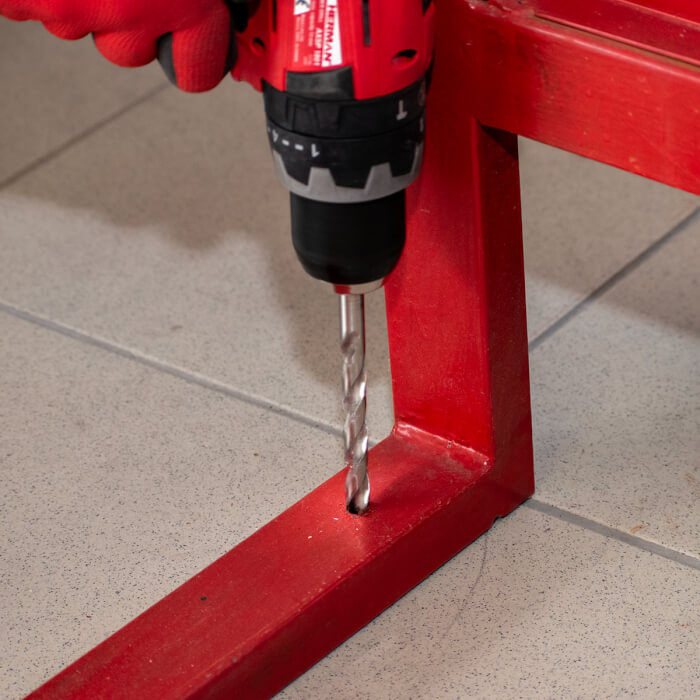 Fémre való fúrószár készlet DIN 338 HERMAN QDM-26 HSS-G 19 db fúrószár a készletben