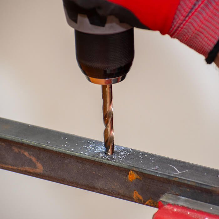 Fémre való fúrószár készlet DIN 338 HERMAN QDM-49 HSS-E Co 5% 6 db fúrószár a készletben