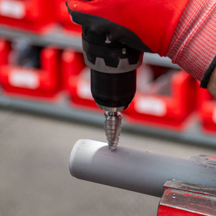 Lépcsős fúró HERMAN DM-60 HSS Vékonyfalú anyagok fúrására