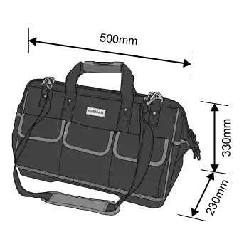 Szerszámos táska HERMAN PB-55 HeavyBag Mindennapi használatra