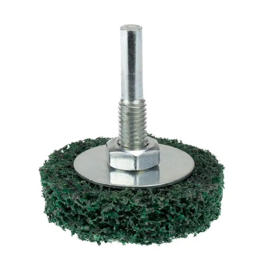Tisztító tárcsa szárral HERMAN FWK-20/S Dragon Green Csiszolóanyag: STRIP-IT + corundum